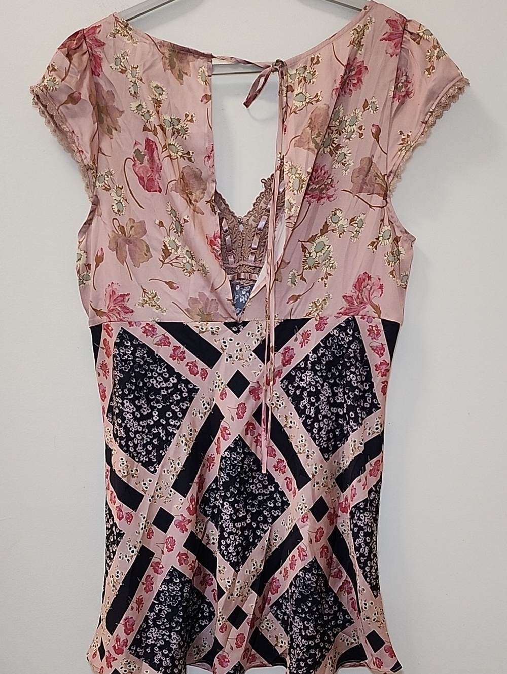 Free People Baby Doll  French Coast Mini Slip The Secret Admirer Size Large - Picture 11 of 16